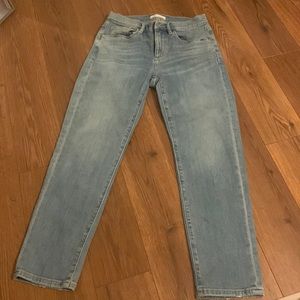 Loft high rise light wash jeans 0/25